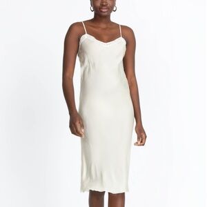 Johnny Was - MIDI LENGTH SLIP - Silk - Ecru